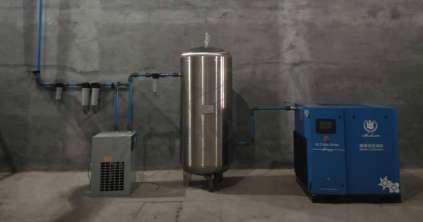 油冷永磁變頻空壓機安裝完成 油冷永磁變頻空壓機安裝完成